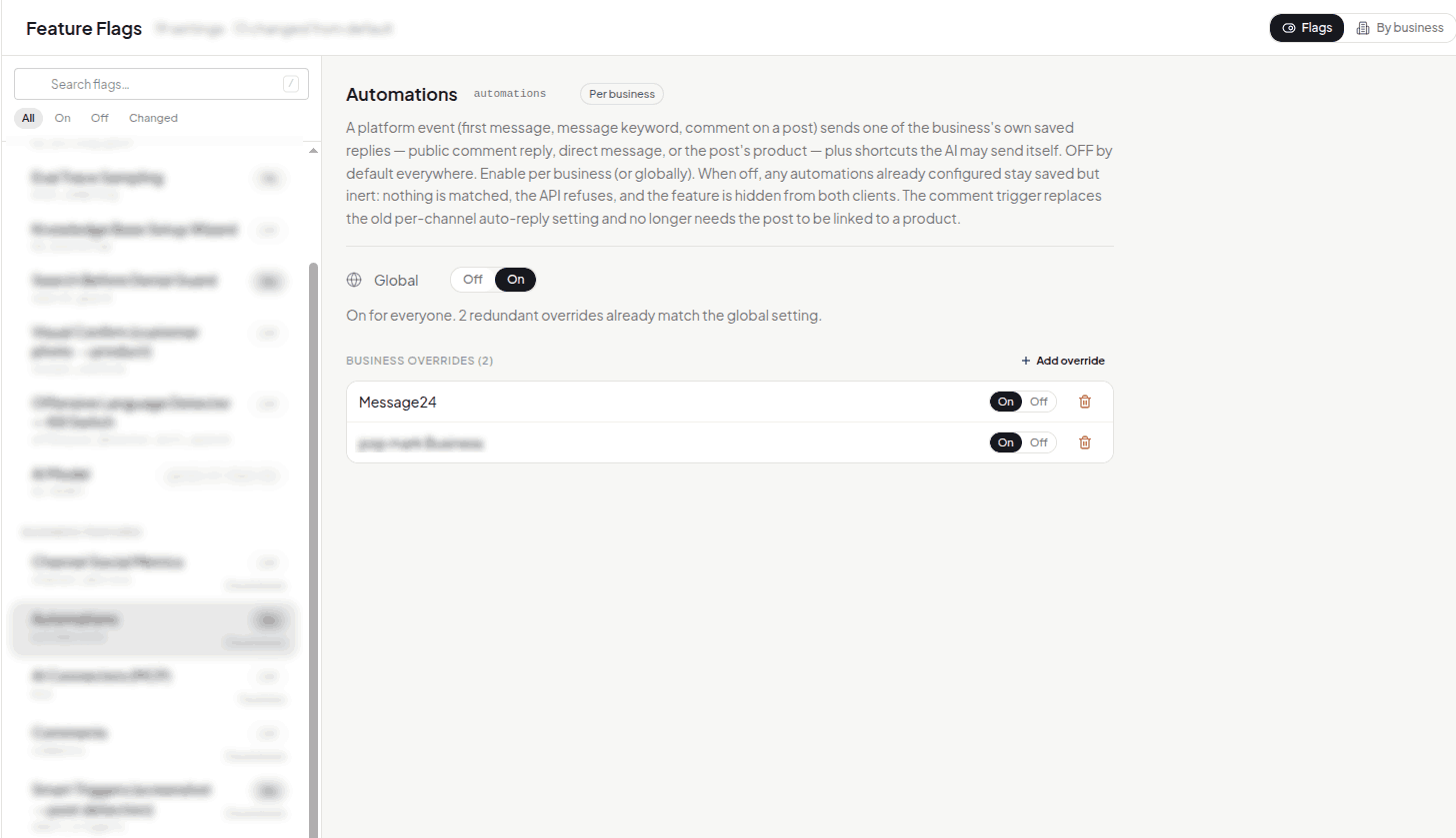Feature Flags Dashboard